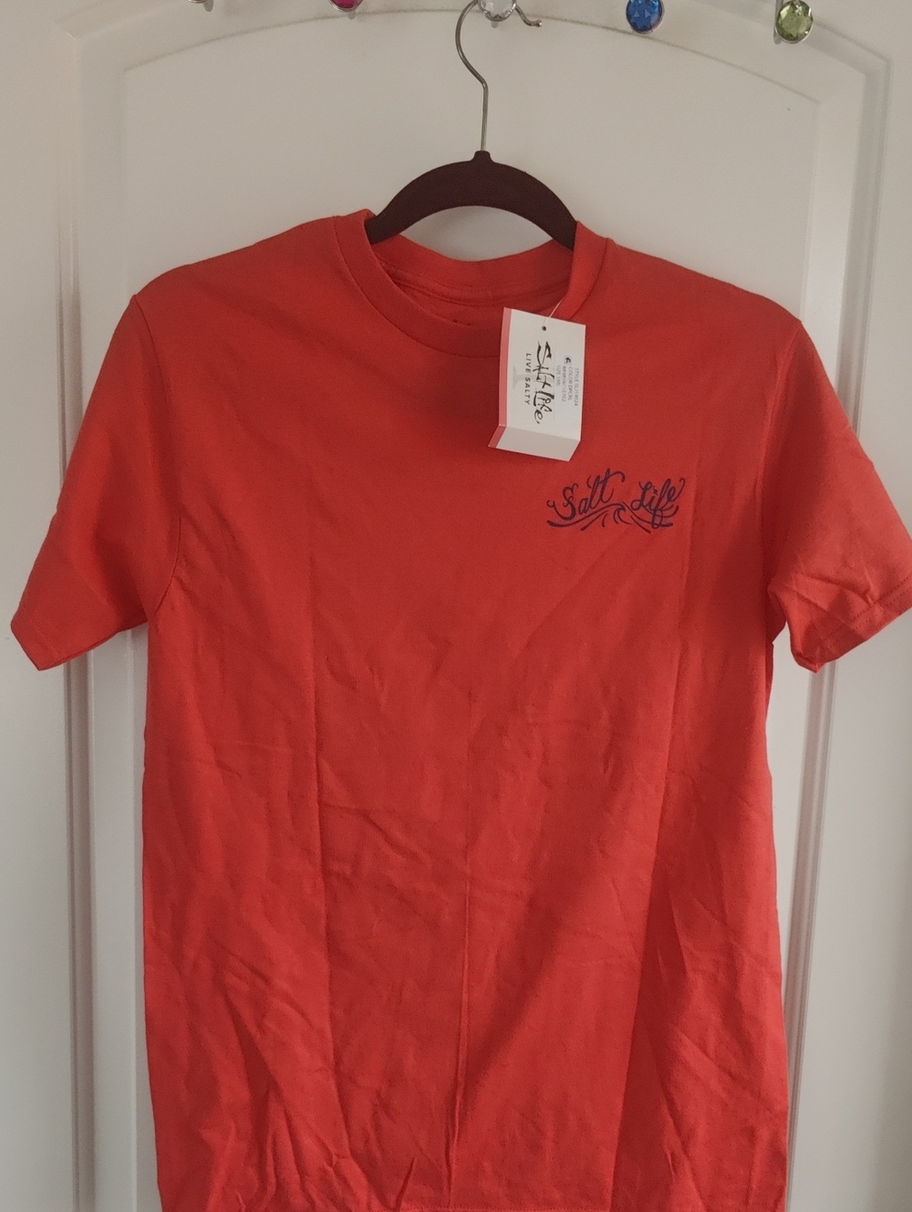 Salt Life Women Bright Coral Short-Sleeve Crew Tee